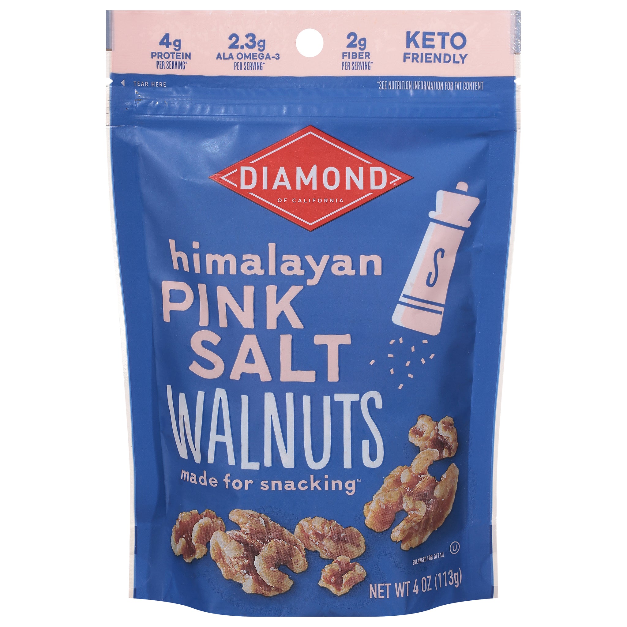 Himalayan Pink Salt Snack Walnuts – Diamond Nuts Store
